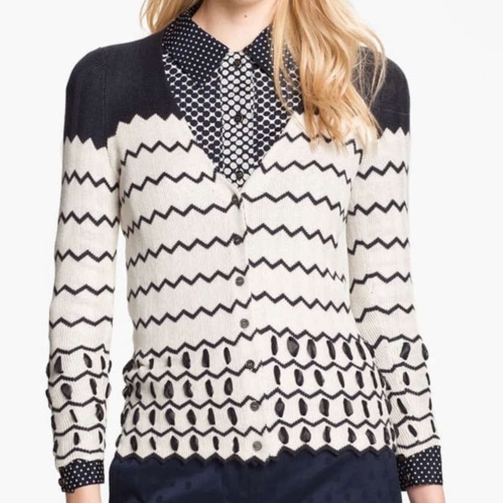 Tory Burch Nicky Silk Cardigan